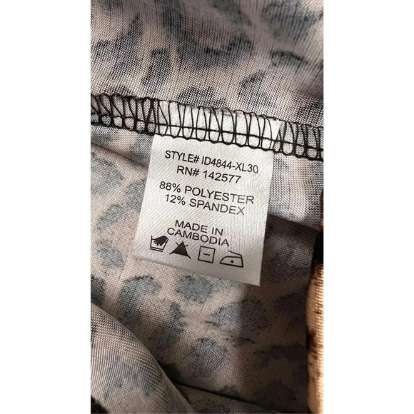 Iris Womens Brown Black Leopard Print Asymmetrical Hem Ruched Mini Dress Medium - Picture 9 of 12